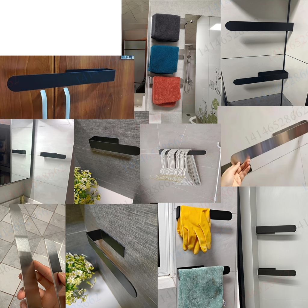 InoxDesign: Porta asciugamani da bagno – elegante supporto in acciaio inox, senza montaggio e multifunzionale per asciugamani e strofinacci