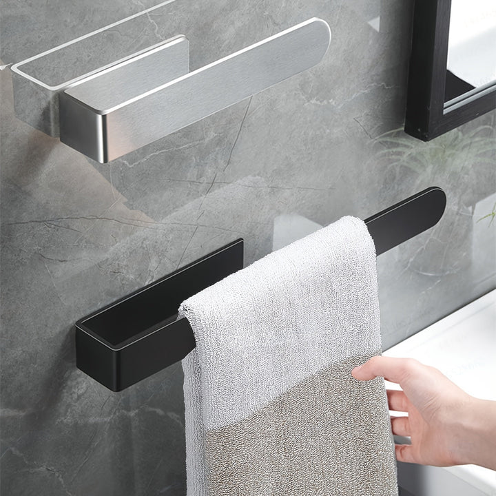 InoxDesign: Porta asciugamani da bagno – elegante supporto in acciaio inox, senza montaggio e multifunzionale per asciugamani e strofinacci