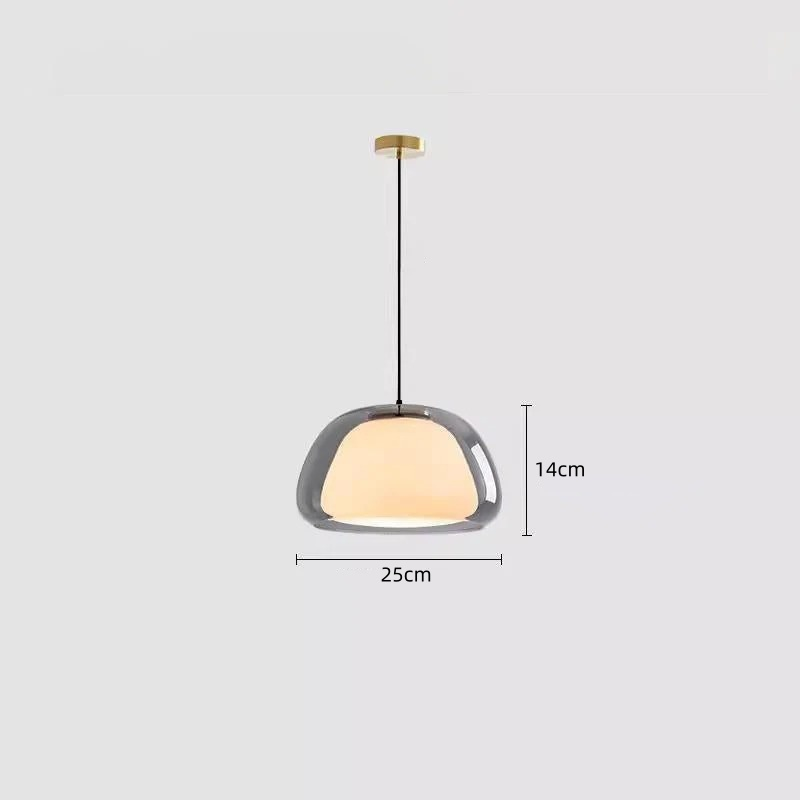 Jellura: Lampada a sospensione in vetro bianco con diffusore in forma di jelly moderna – per un&