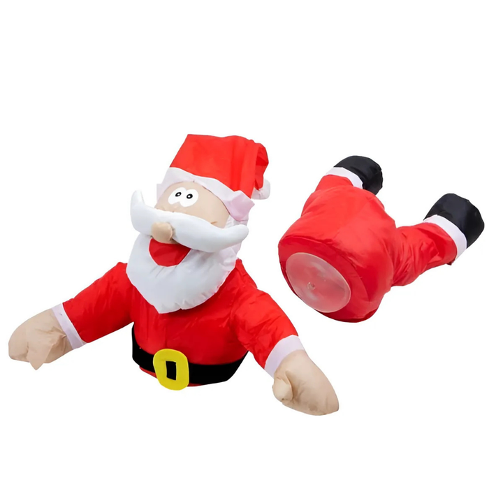JollyCrash™ – Decorazione Finestra Crash di Babbo Natale e della Renna