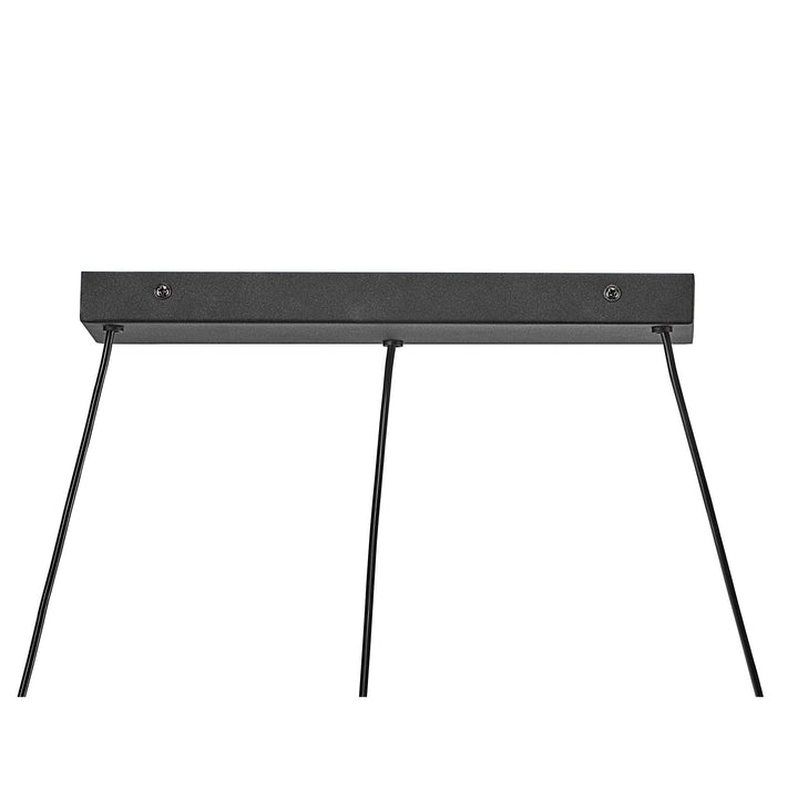 Lampadario a sospensione Josefine 7 Island, Nero/Ottone
