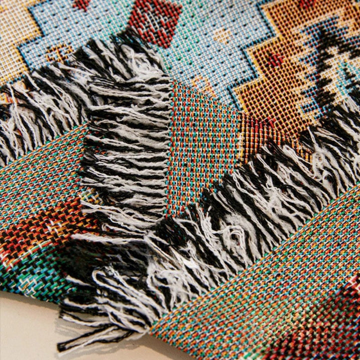 JuwelLinie: Copertura per divano in stile mosaico Boho con colori vivaci e utilizzo versatile – per divano e soggiorno