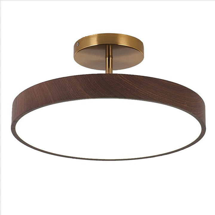 KansoPure: Lampada da soffitto LED giapponese con cornice in legno e design semplice – decorativa per soggiorno e corridoio