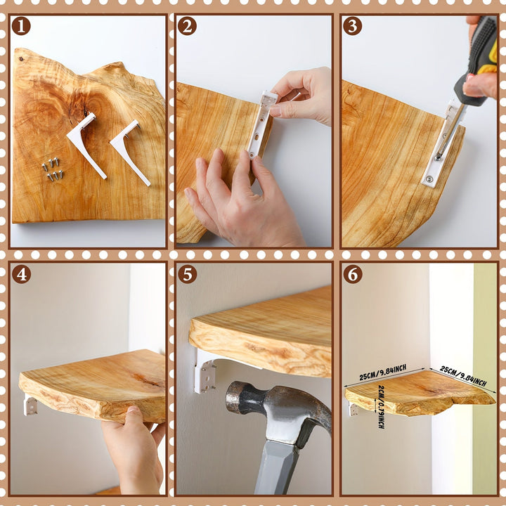KlassischeAkzent: Mensole a muro in legno – Set da 3, salvaspazio e sospese in stile moderno per soggiorno e bagno