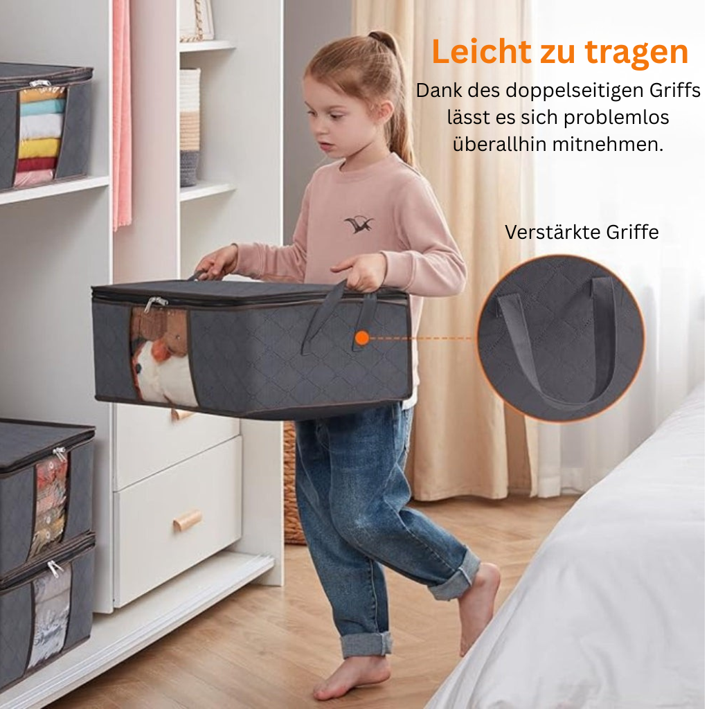 KleiderSchutz: Borsa di stoccaggio pieghevole – grande, leggera e ideale per abbigliamento, coperte e accessori
