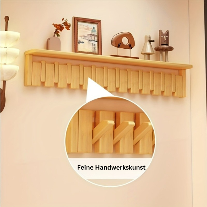 KompaktesGestell: Appendiabiti autoportante – design moderno in legno massello, decorativo e multifunzionale per ingresso, soggiorno e camera degli ospiti