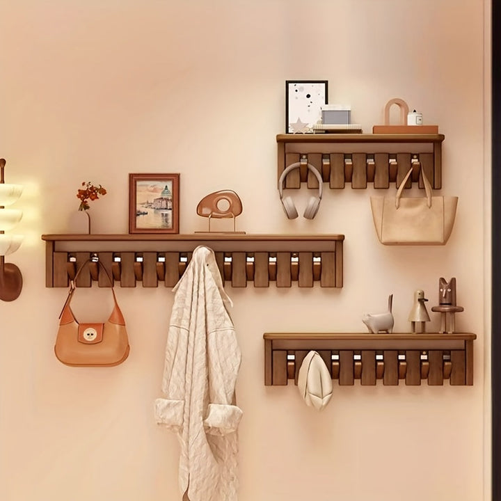 KompaktesGestell: Appendiabiti autoportante – design moderno in legno massello, decorativo e multifunzionale per ingresso, soggiorno e camera degli ospiti