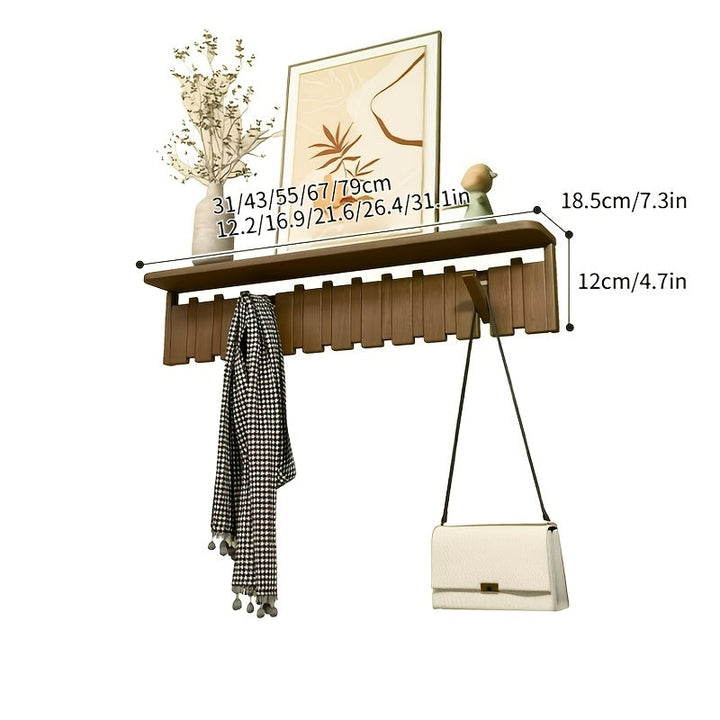 KompaktesGestell: Appendiabiti autoportante – design moderno in legno massello, decorativo e multifunzionale per ingresso, soggiorno e camera degli ospiti