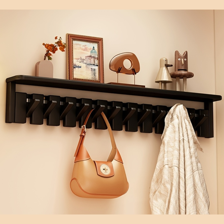 KompaktesGestell: Appendiabiti autoportante – design moderno in legno massello, decorativo e multifunzionale per ingresso, soggiorno e camera degli ospiti