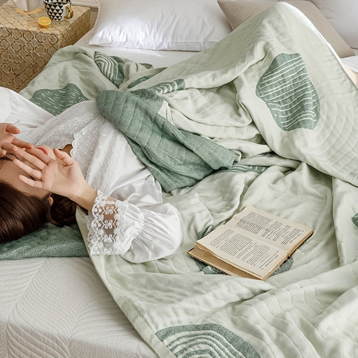 KreisFlair: Coperte in cotone dallo stile rotondo con qualità leggera in cotone e struttura facile da mantenere – per divano e letto