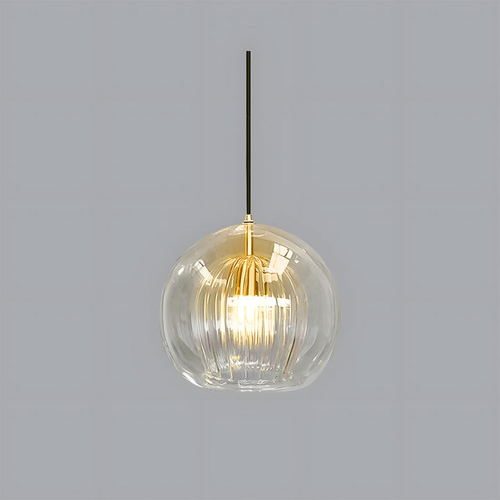 KristallKugel: Lampada a sospensione in vetro moderno a forma di sfera – decorativa e senza tempo per ambienti abitativi e camere da letto