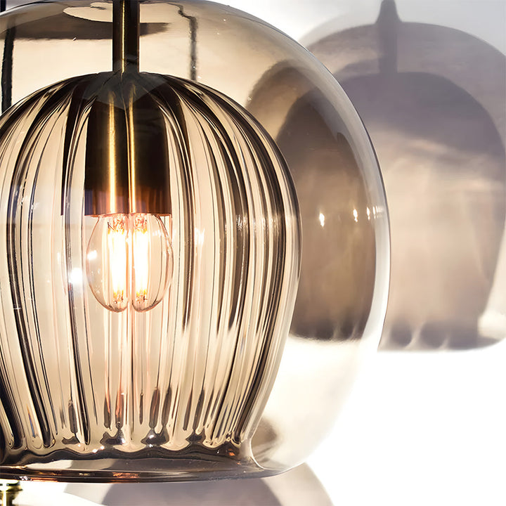 KristallKugel: Lampada a sospensione in vetro moderno a forma di sfera – decorativa e senza tempo per ambienti abitativi e camere da letto