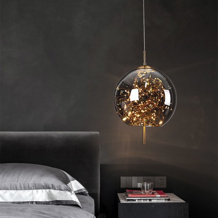 KristallNordic: Lampada a sospensione LED in vetro lussuosa – elegante e accogliente per cucina e sala da pranzo