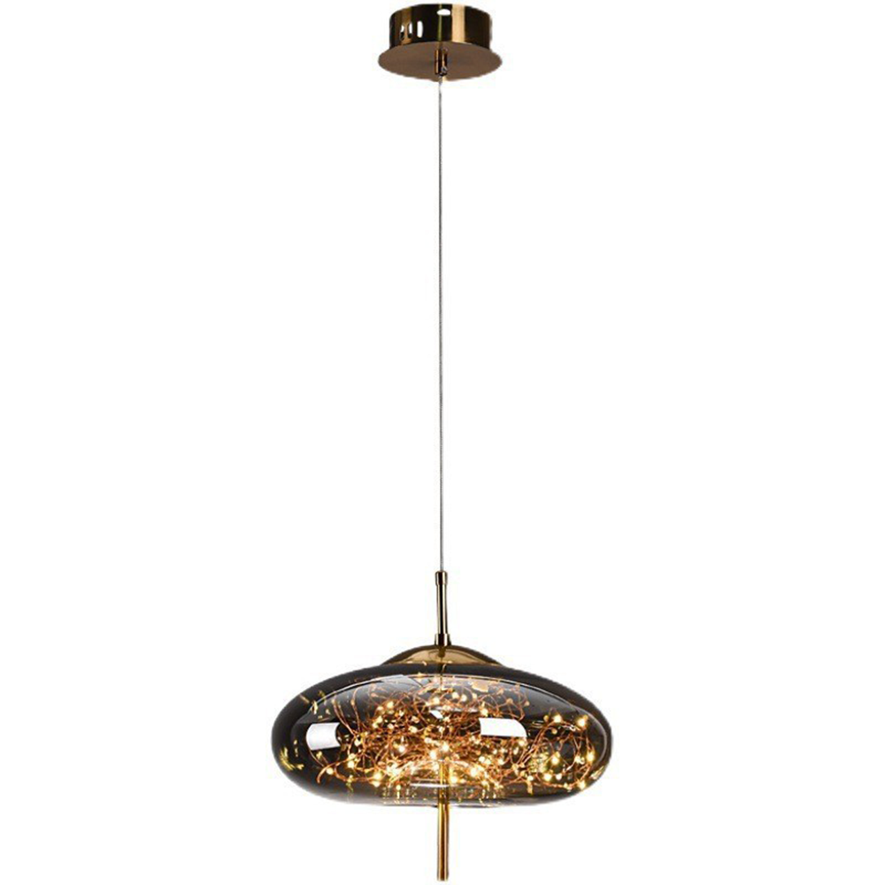 KristallNordic: Lampada a sospensione LED in vetro lussuosa – elegante e accogliente per cucina e sala da pranzo