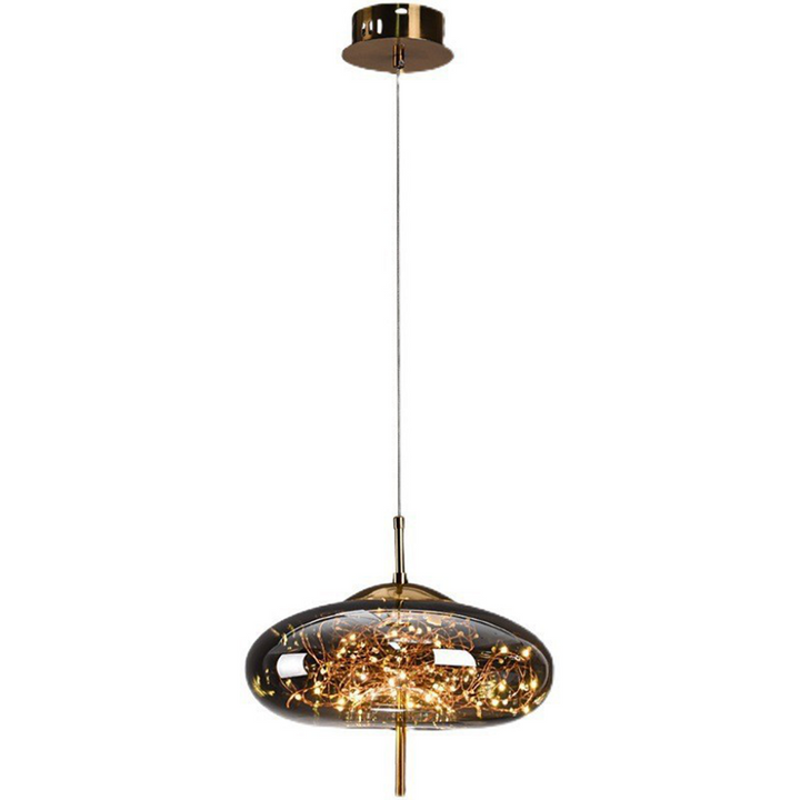 KristallNordic: Lampada a sospensione LED in vetro lussuosa – elegante e accogliente per cucina e sala da pranzo
