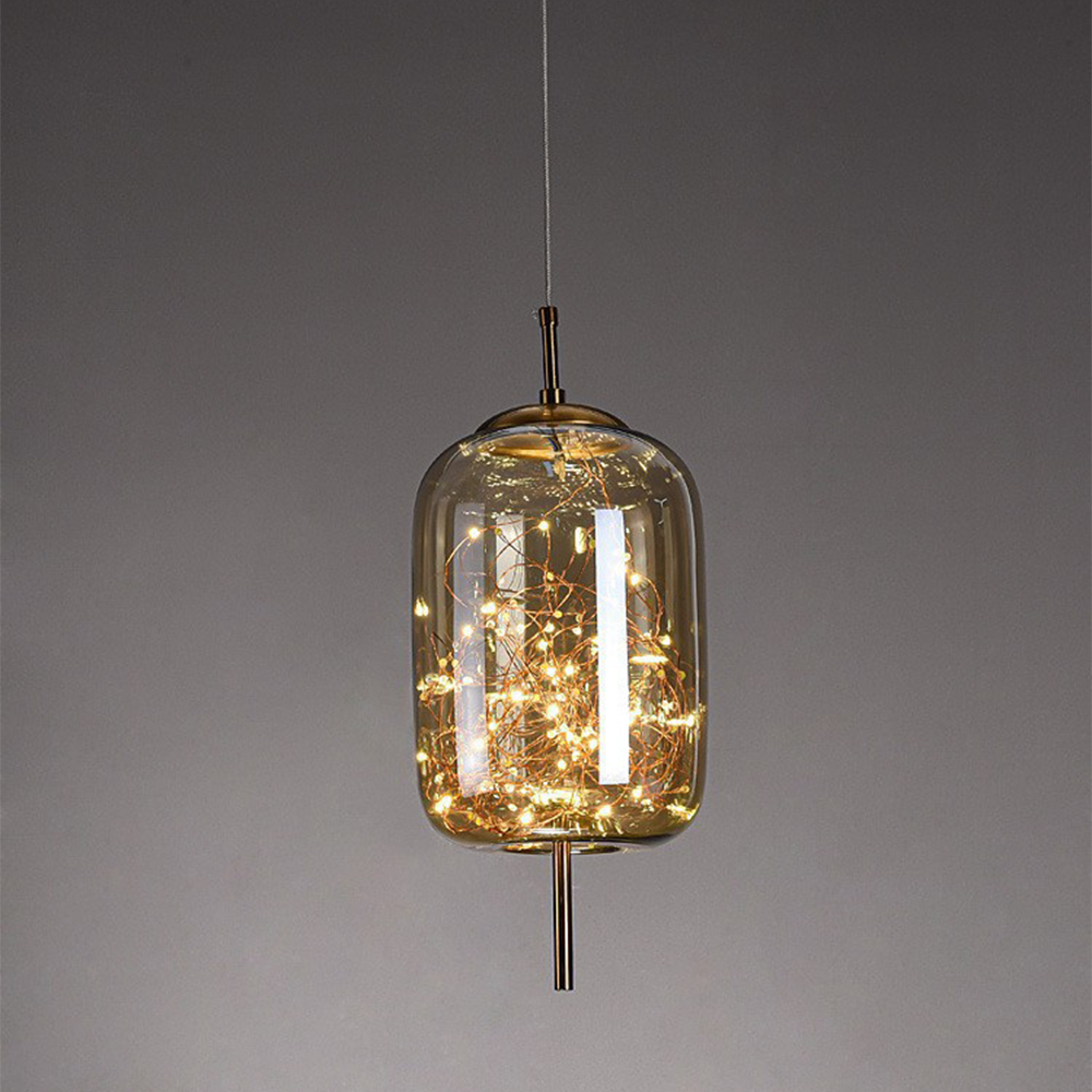 KristallNordic: Lampada a sospensione LED in vetro lussuosa – elegante e accogliente per cucina e sala da pranzo