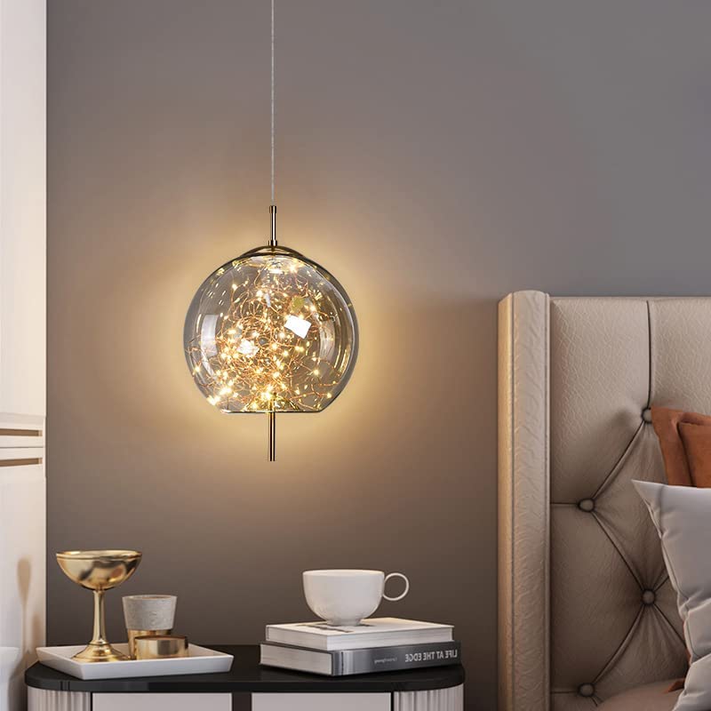 KristallNordic: Lampada a sospensione LED in vetro lussuosa – elegante e accogliente per cucina e sala da pranzo