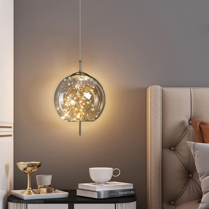 KristallNordic: Lampada a sospensione LED in vetro lussuosa – elegante e accogliente per cucina e sala da pranzo