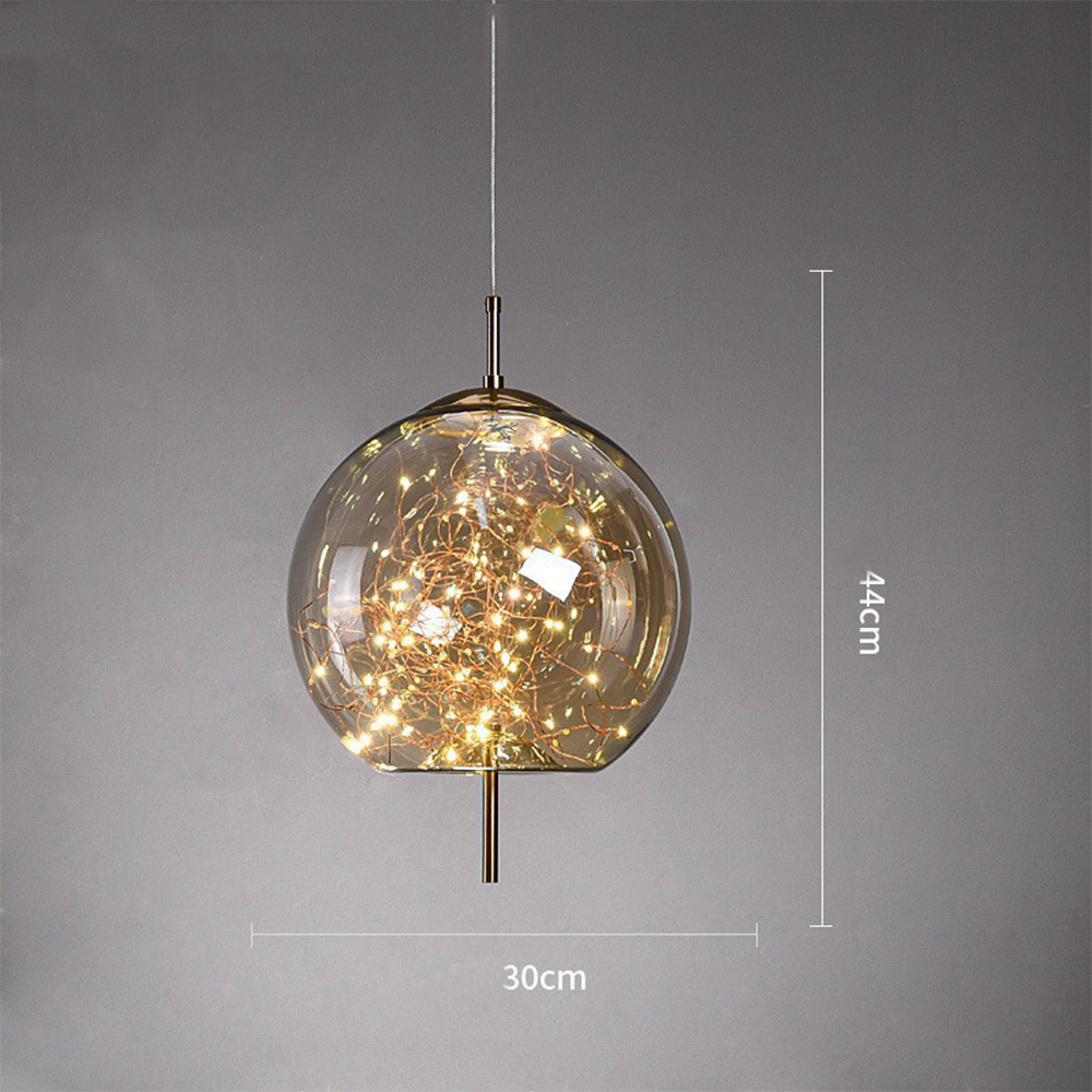 KristallNordic: Lampada a sospensione LED in vetro lussuosa – elegante e accogliente per cucina e sala da pranzo