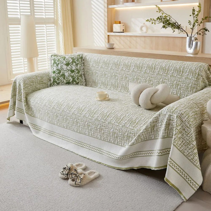 Kristallkälte: Copertura elegante per divano in tessuto rinfrescante – per ambienti moderni e freschezza estiva