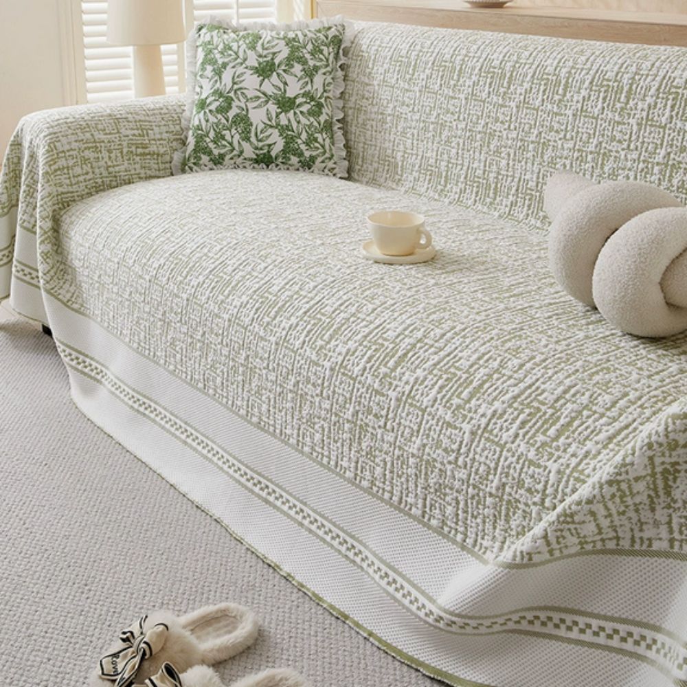 Kristallkälte: Copertura elegante per divano in tessuto rinfrescante – per ambienti moderni e freschezza estiva