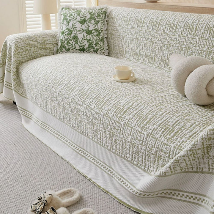 Kristallkälte: Copertura elegante per divano in tessuto rinfrescante – per ambienti moderni e freschezza estiva