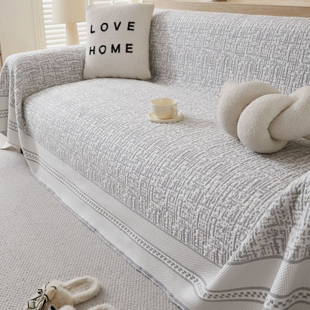 Kristallkälte: Copertura elegante per divano in tessuto rinfrescante – per ambienti moderni e freschezza estiva