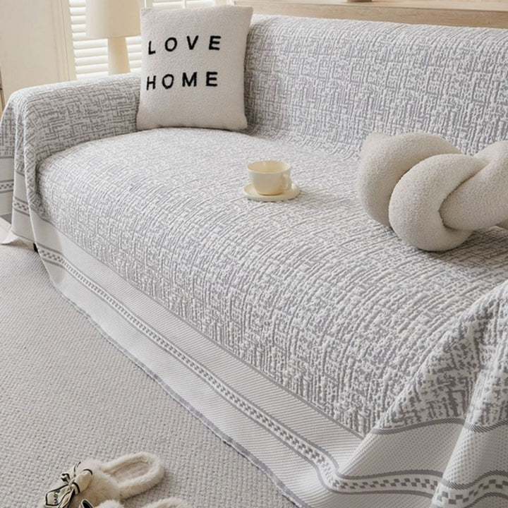 Kristallkälte: Copertura elegante per divano in tessuto rinfrescante – per ambienti moderni e freschezza estiva