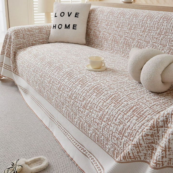 Kristallkälte: Copertura elegante per divano in tessuto rinfrescante – per ambienti moderni e freschezza estiva