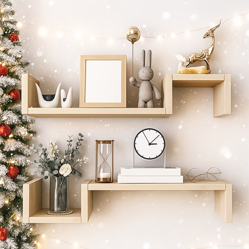 KunstDeko: Mensole decorative da parete – salvaspazio, stabili e sospese in design moderno di legno per bagno e cucina
