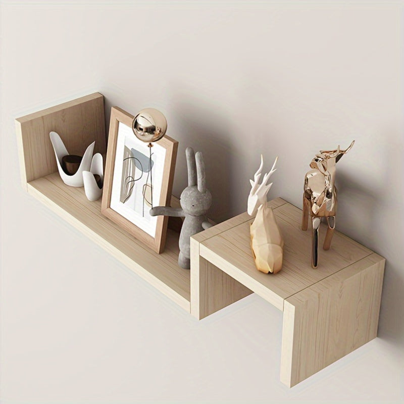 KunstDeko: Mensole decorative da parete – salvaspazio, stabili e sospese in design moderno di legno per bagno e cucina