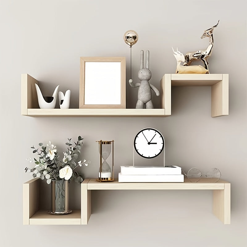 KunstDeko: Mensole decorative da parete – salvaspazio, stabili e sospese in design moderno di legno per bagno e cucina