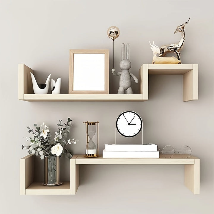 KunstDeko: Mensole decorative da parete – salvaspazio, stabili e sospese in design moderno di legno per bagno e cucina