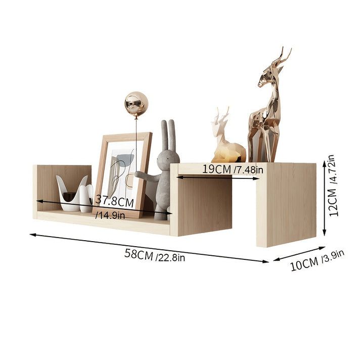 KunstDeko: Mensole decorative da parete – salvaspazio, stabili e sospese in design moderno di legno per bagno e cucina