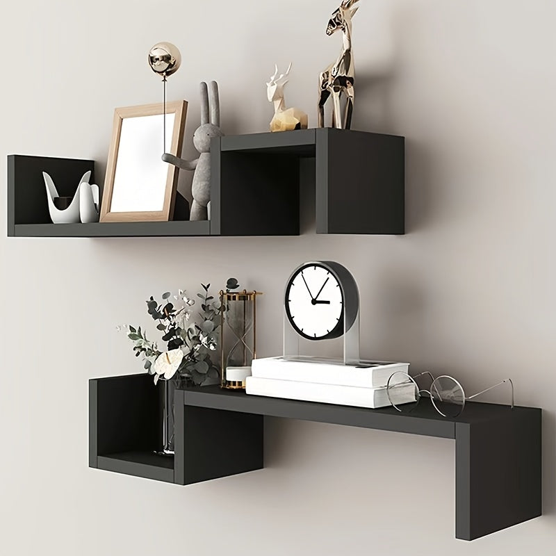 KunstDeko: Mensole decorative da parete – salvaspazio, stabili e sospese in design moderno di legno per bagno e cucina