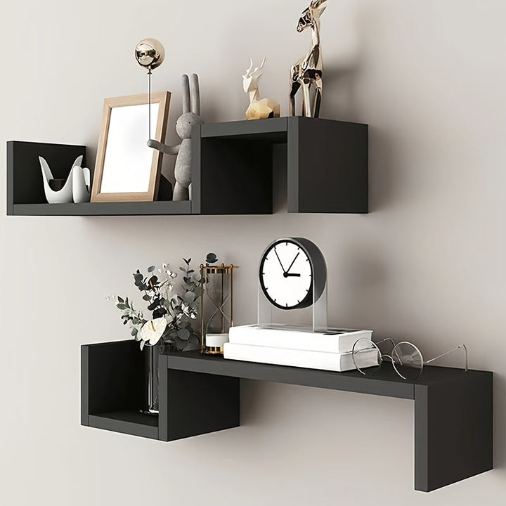 KunstDeko: Mensole decorative da parete – salvaspazio, stabili e sospese in design moderno di legno per bagno e cucina