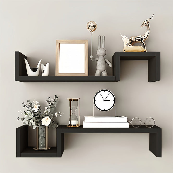 KunstDeko: Mensole decorative da parete – salvaspazio, stabili e sospese in design moderno di legno per bagno e cucina