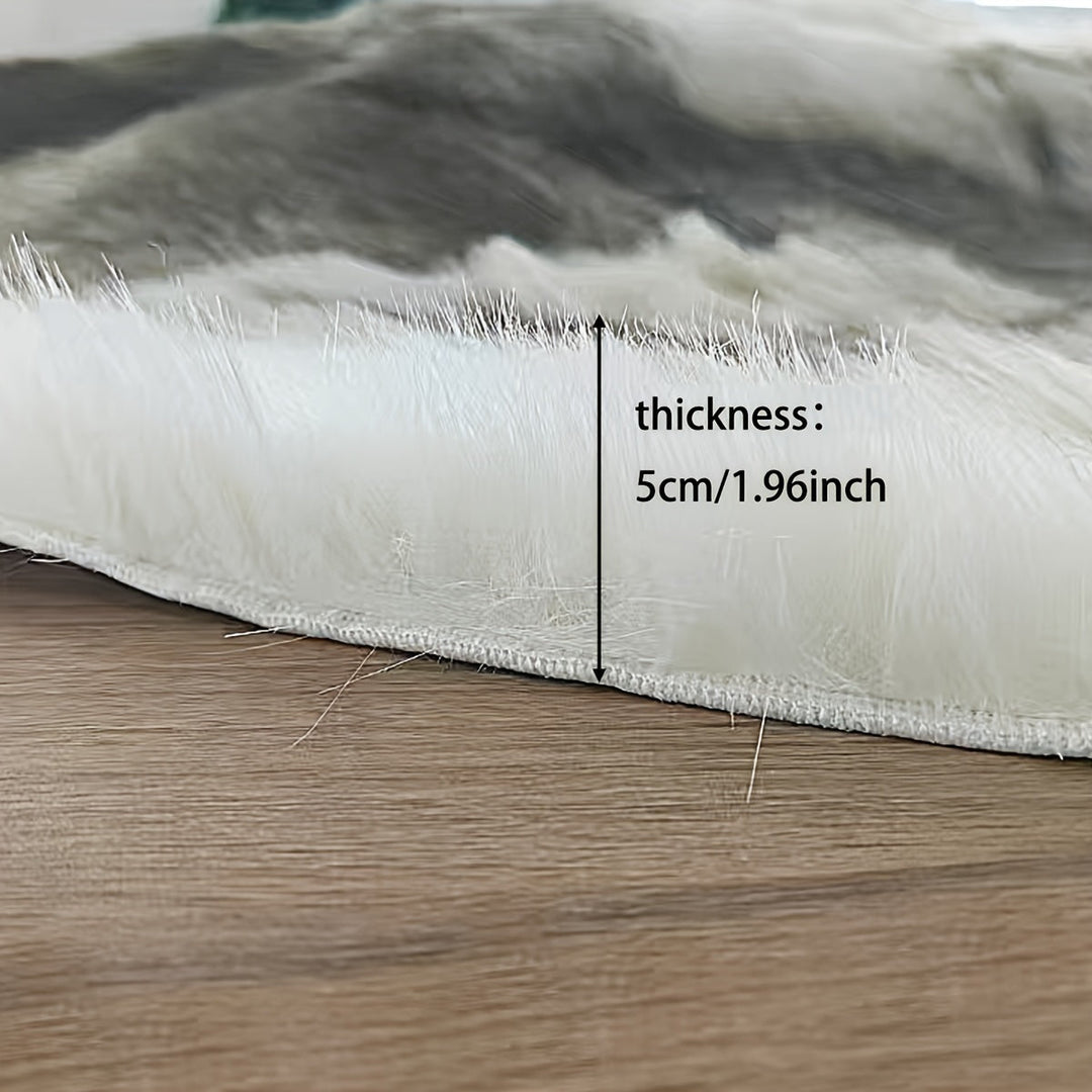 KuschelHorn: Tappeto morbido in pelliccia sintetica con leggera struttura e aspetto decorativo – per balconi e spazi abitativi