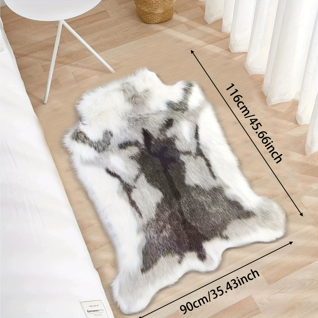 KuschelHorn: Tappeto morbido in pelliccia sintetica con leggera struttura e aspetto decorativo – per balconi e spazi abitativi