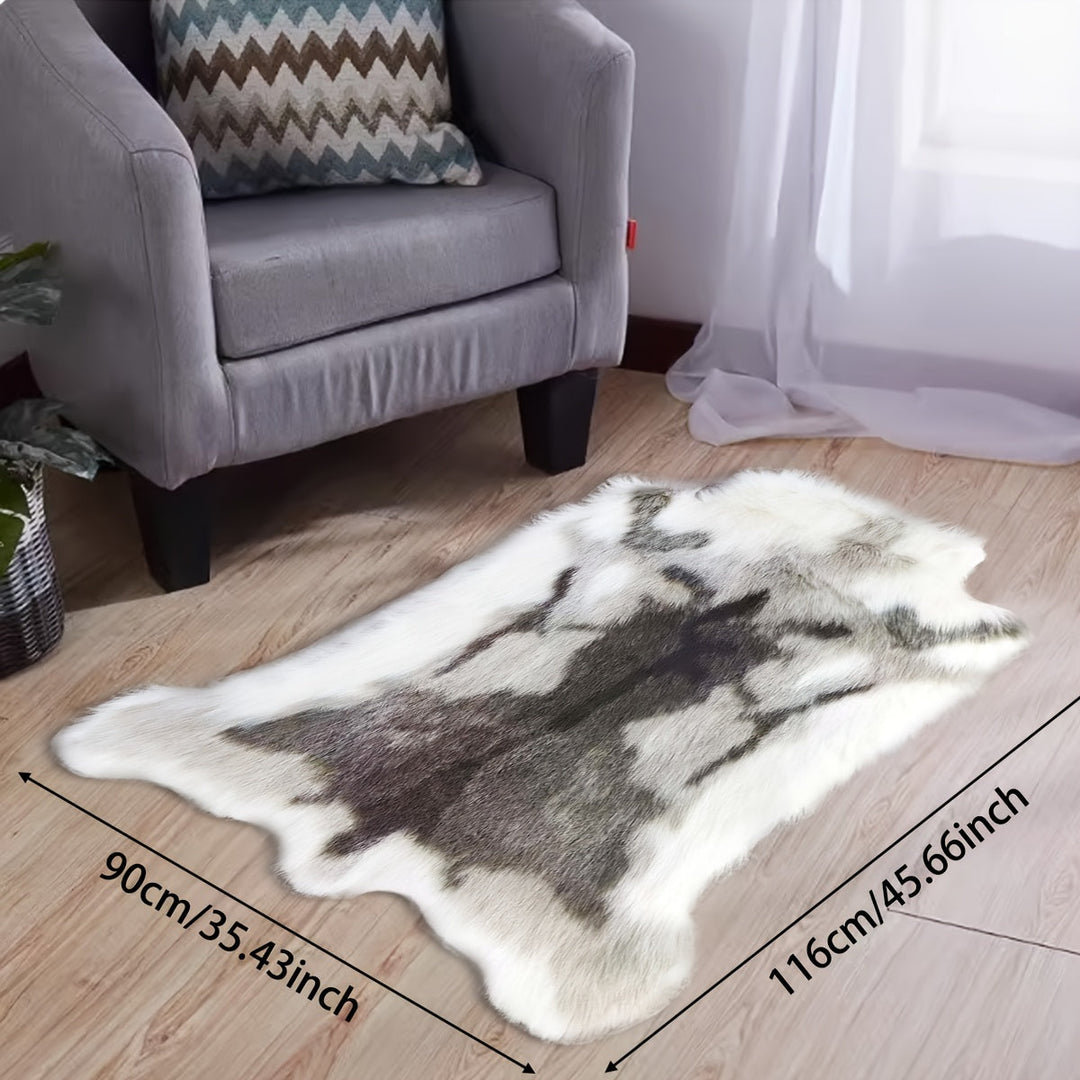 KuschelHorn: Tappeto morbido in pelliccia sintetica con leggera struttura e aspetto decorativo – per balconi e spazi abitativi