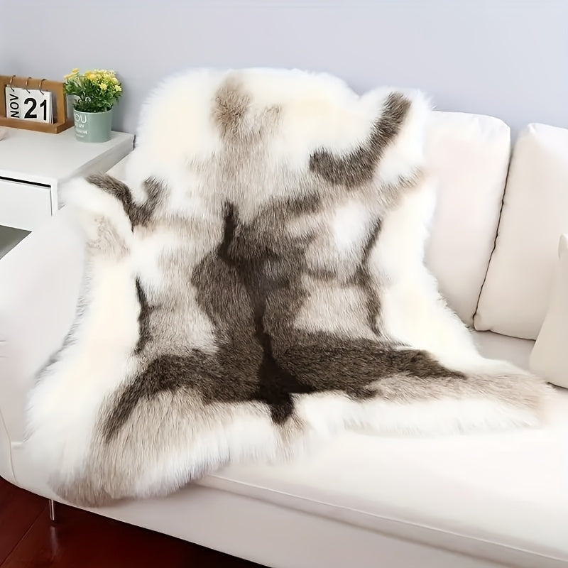 KuschelHorn: Tappeto morbido in pelliccia sintetica con leggera struttura e aspetto decorativo – per balconi e spazi abitativi