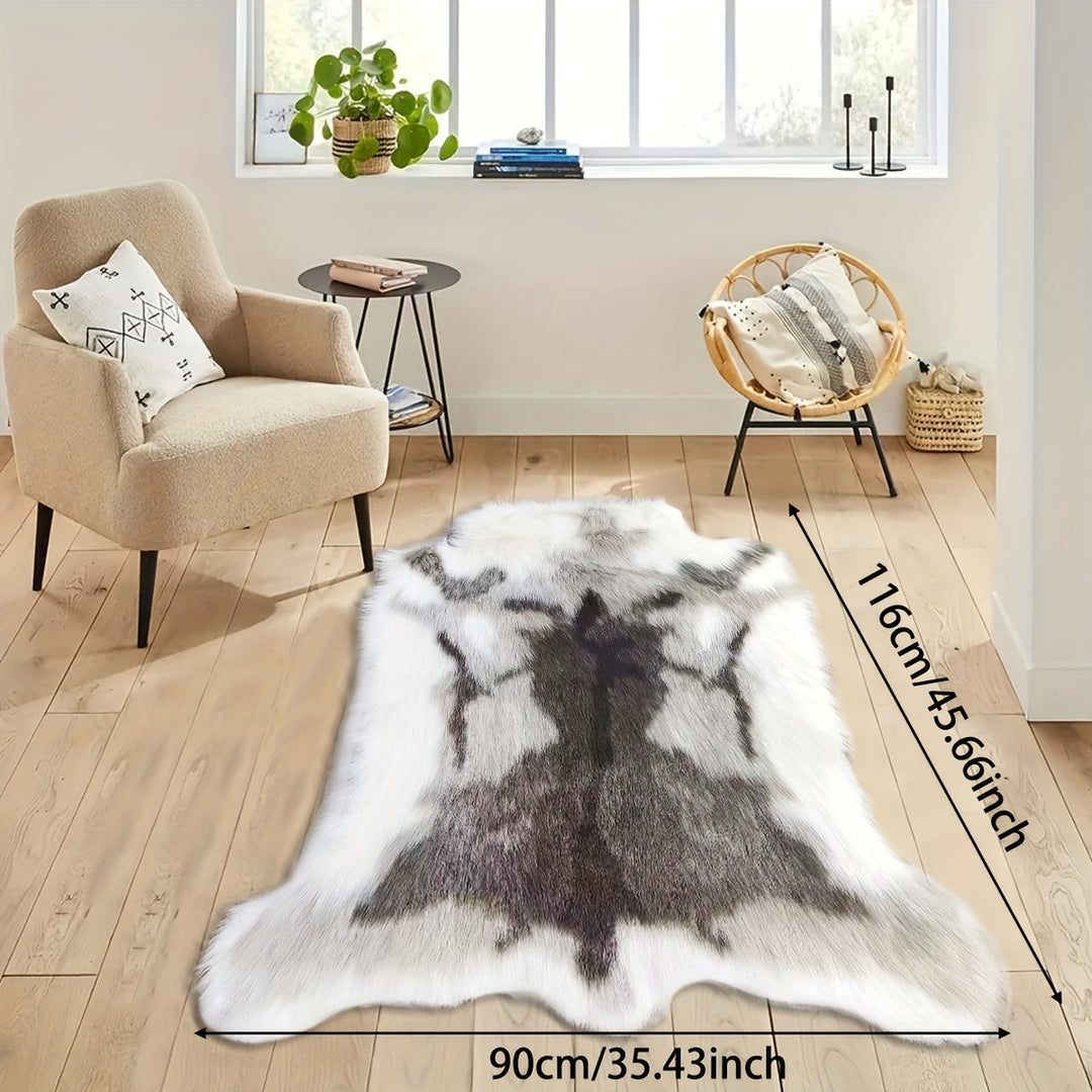 KuschelHorn: Tappeto morbido in pelliccia sintetica con leggera struttura e aspetto decorativo – per balconi e spazi abitativi