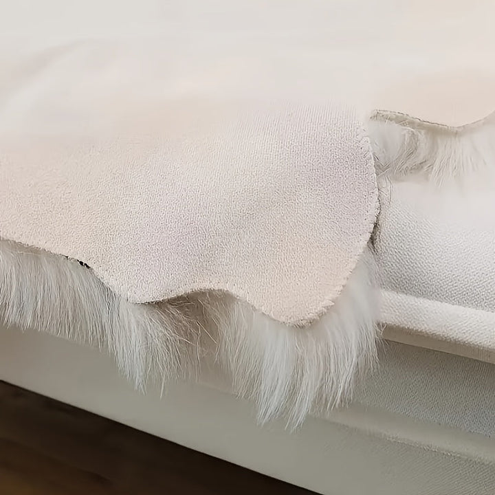 KuschelHorn: Tappeto morbido in pelliccia sintetica con leggera struttura e aspetto decorativo – per balconi e spazi abitativi