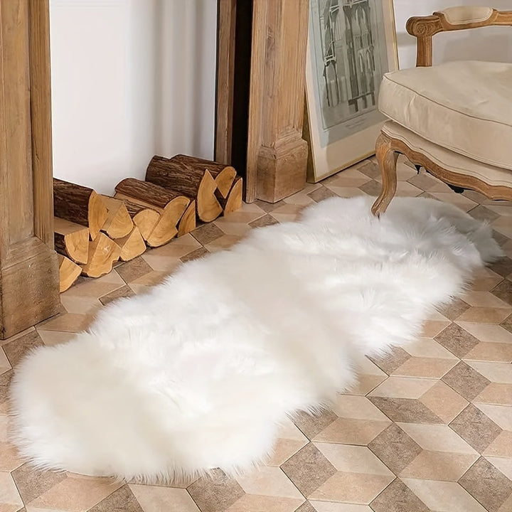 KuschelLux: Tappeto in pelliccia sintetica morbida con struttura lavorata a maglia e aspetto accogliente – per ambienti moderni