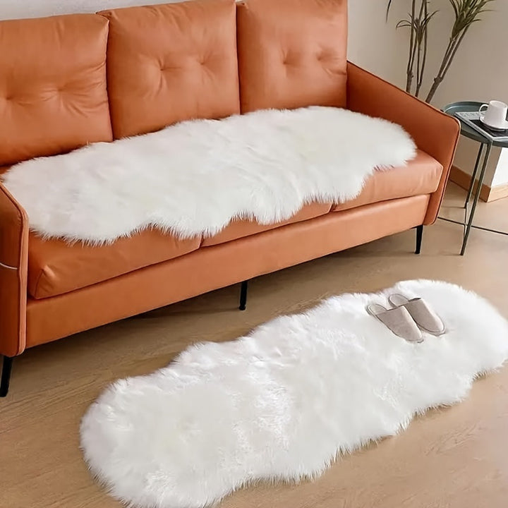 KuschelLux: Tappeto in pelliccia sintetica morbida con struttura lavorata a maglia e aspetto accogliente – per ambienti moderni
