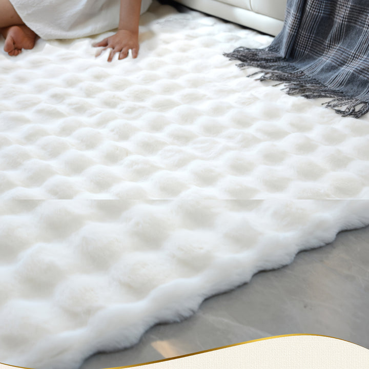 KuschelWohl: Tappeto alto in formato rettangolare in poliestere peluche – per lato letto e spazi abitativi