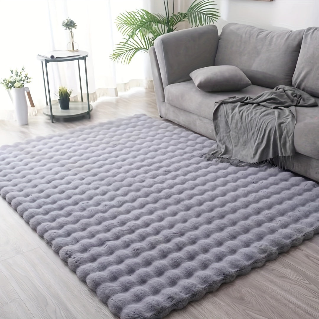 KuschelWohl: Tappeto alto in formato rettangolare in poliestere peluche – per lato letto e spazi abitativi