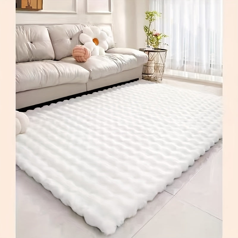 KuschelWohl: Tappeto alto in formato rettangolare in poliestere peluche – per lato letto e spazi abitativi