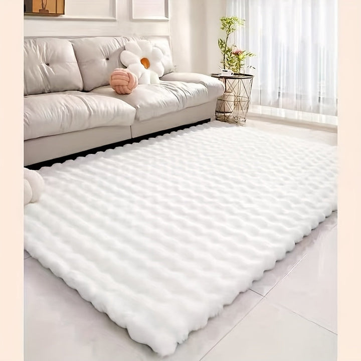KuschelWohl: Tappeto alto in formato rettangolare in poliestere peluche – per lato letto e spazi abitativi