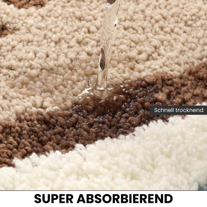 KüstenTraum: Tappetino da bagno antiscivolo in design da spiaggia – Morbido, Assorbente &amp; Lavabile